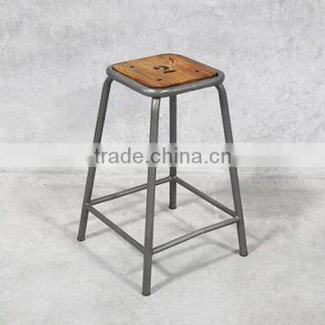 Metal Wood top Bar stool , Inde Bar stool Set , Vintage 1930 Baar stool