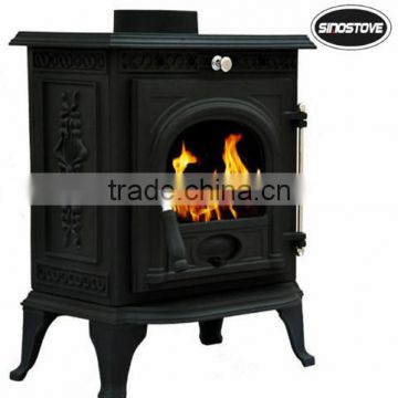 6.5kw cast iron wood fire stove freestanding