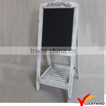 Shabby Chic Antique Wooden Blackboard with Shelf