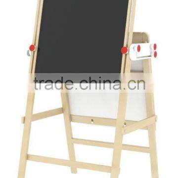 Fashion Kids Wooden Toy Tergum Chalkboard and Whiteboard Blackboard Folding Kids Erasable Magic Magnetic Drawing Board photo-2