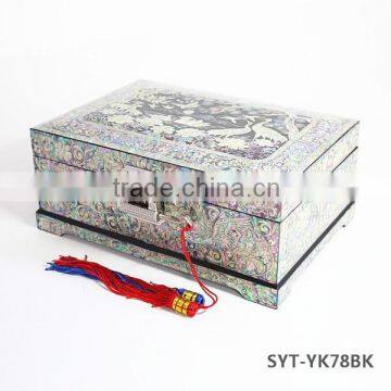 Fancy Handmade Mother of Pearl Inlaid Jewelry Box photo-2