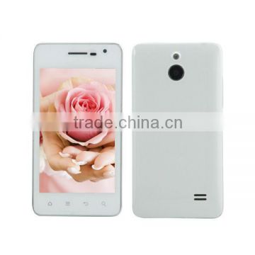 white color cheap 4 inch dual sim card smart phone