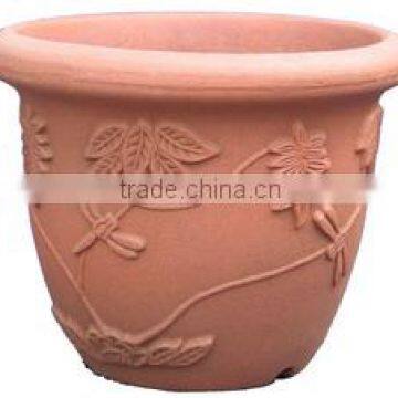 artificial morden italian plastic rattan wicker round flower pot liners