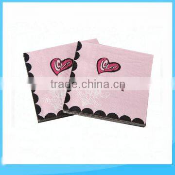 Wedding table decoration paper napkin sanitary napkin