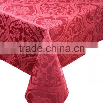 Hot Sale 100% Polyester Jacquard Cheap Wedding Table Cloth