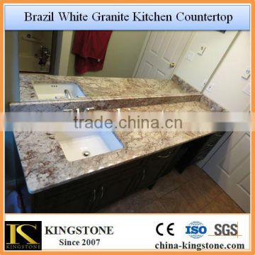 Brazil White Granite Bathroom Countertops with Built in Sink                        
                                                                                Supplier's Choice