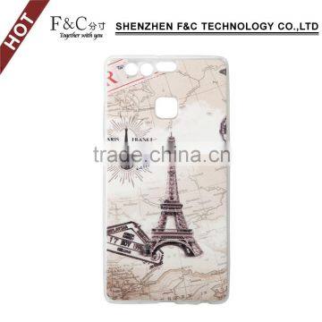 Professional phone case manufacture customize print 3D sublimation printing hard PC cover case for huawei p9