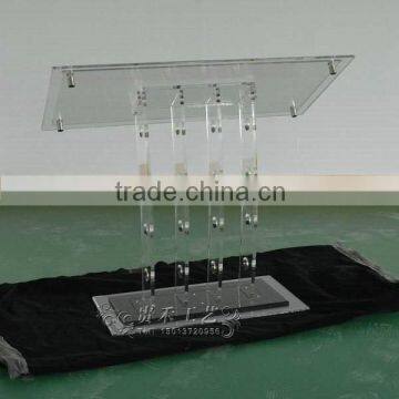 Digital Signage Stand, Adjustable Height Acrylic Display Stand photo-6