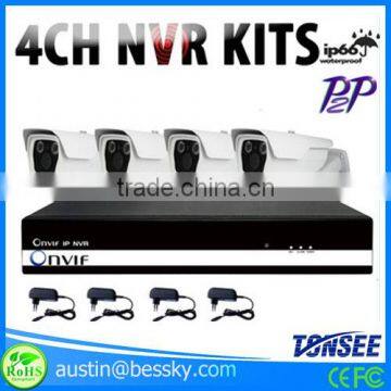 High quality 4CH Varifocal H.264 NVR Kit