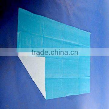 PE coated bed sheet for disposable use