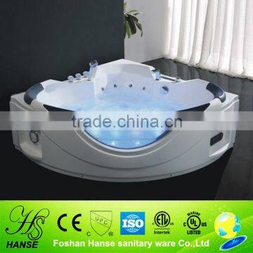 HS-B301 1.55m length with tempered glass whirlpool bath vasca