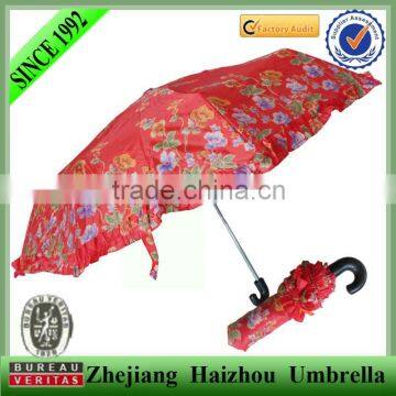 21'' 3 fold ladies umbrella