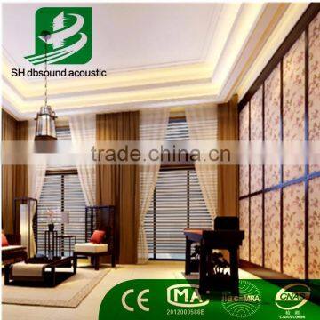 2015 new-style polyester fiber flocking acoustic panel for interior wall decoration