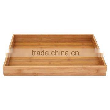 unfinished small rectangular wooden tray