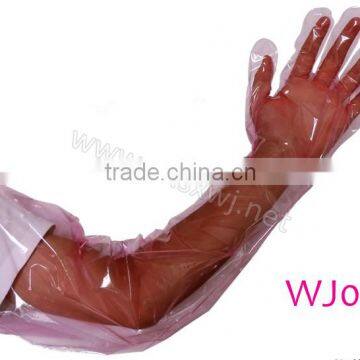 Disposable long gloves