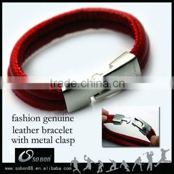 cheap gifts red leather bracelet accessories 2013