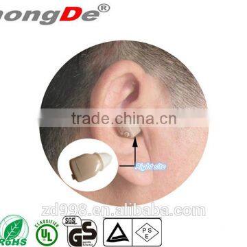 New product 2016 rechargeable mini in the ear hearing aid for sale