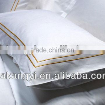 Hotel Cheap two custom embroidered pillowcase for king bed