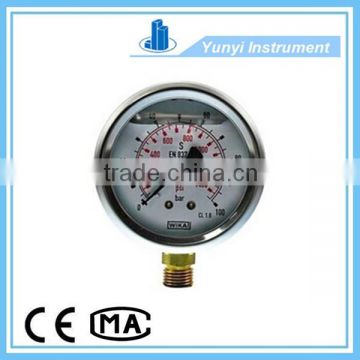 Oil filled pressure gauge Compound Diaphragm Pressure Gauge