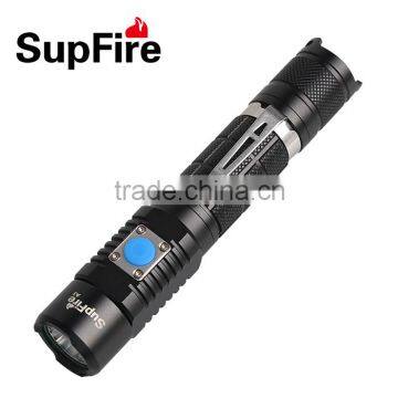 2016 New A3 Rechargeable LED Flashlight Torch USB Charge Portable