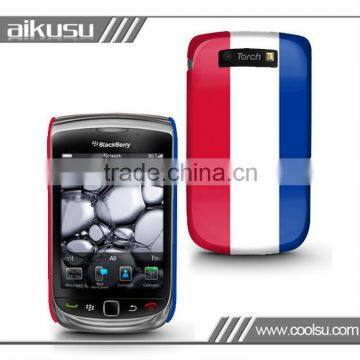 with HD pictures leather flip case for blackberry 9220 9320