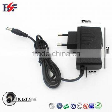 9w EU plug adapters with CE RoHs GS