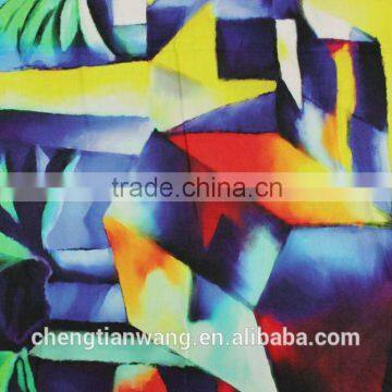 100% Wool Digital Printing Scarf 140*200+0.5*2 photo-2