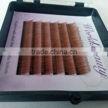 Quick delivery OEM service small packaging colorful mink eyebrow extensions