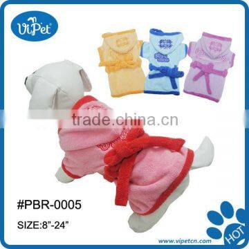 Pet Bathrobe with hat apparel