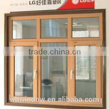 low price high quality casement double glass UPVC windows