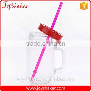27oz Recycle Transparent Fruit Water Bottle, Handle Water Bottle With Straw