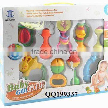 Lovely plastic baby toy rattle