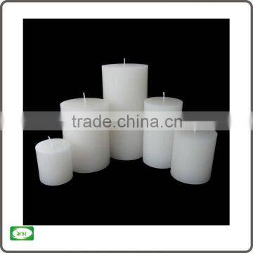 white pillar candles