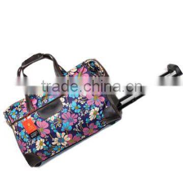 New Style Expandable Colorful Printing Travel Rolling Duffel Nice Bag photo-3