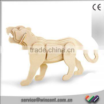 Promotional Hot Selling Tiger Wooden 3D Puzzle