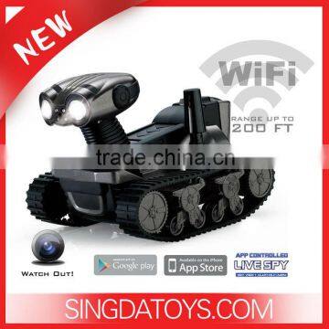 NEW ARRIVING! LT728 IPHONE& ANDROID CONTROL RC WIFI TANK WITH I-SPY CAMERA