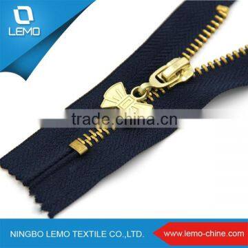 4# Fashion Metal Golden Brass Zipper For Garment