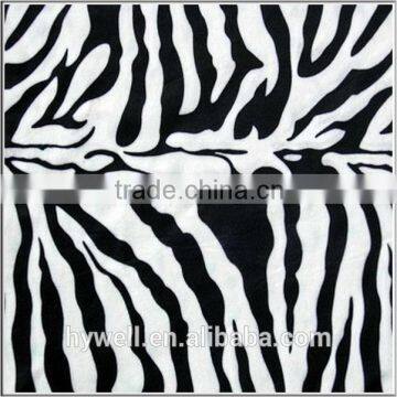 zebra Print Velour Fabric