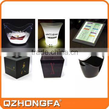 Plastic Battery Light up LED Ice Bucket Illuminated Ice Buckets photo-4