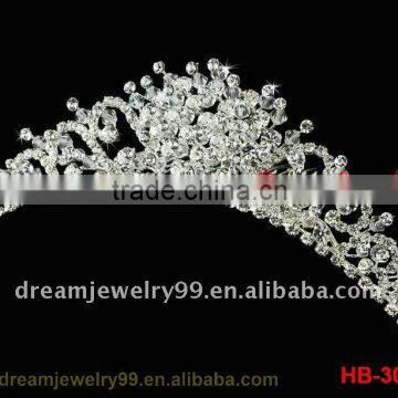 hot sale silver rhinestone crystal hair comb