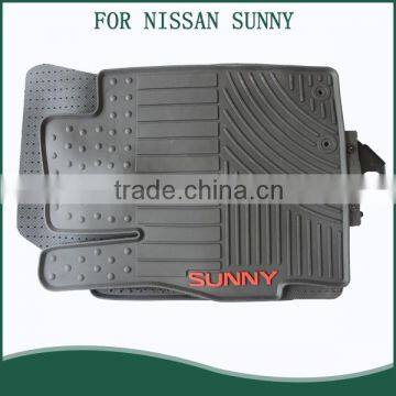 Full Set PVC Car Floor Mats Car Accessories Rubber Car Mat For NISSAN SUNNY