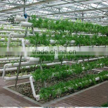 A Type Tower Hydroponics System for Greenhouse Agriculture