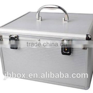 High quality aluminum cd storage case with cd sleeve inside 400pcs CD bags JH-175