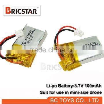 High quality 3.7v 100mah li-po battery for sale.