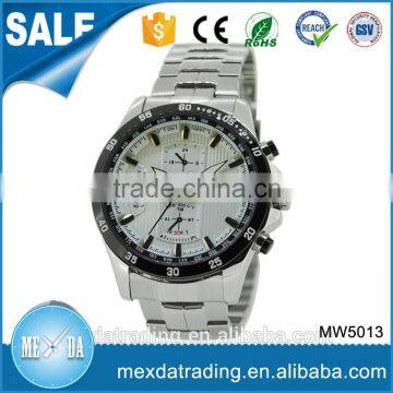 Fashion japan movement material watch man with date functionality