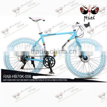 double-raw holes CLEAR BLUE sheep horn 2014 hot race road bicycle swift road bike