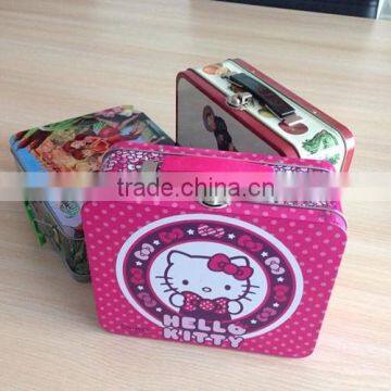 empty chocolate boxes metal wholesale pill box Handle tin boxes