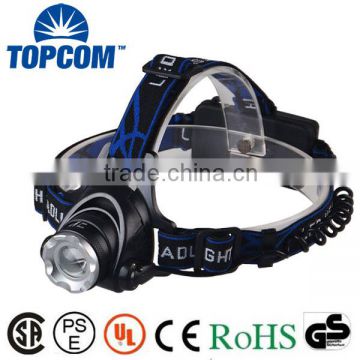 18650 Long Range U2 3000 Lumens High Power Zoom Headlamp Light