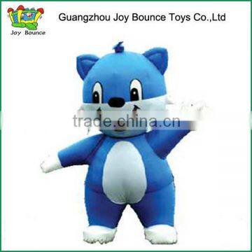 hot sale promotion inflatable blue cat cartoon for advertising