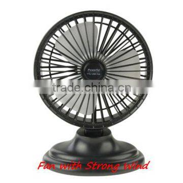 6 inch Portable Fan with Strong Wind, Rechargeable USB Fan with Third Wind Gear Adjustment